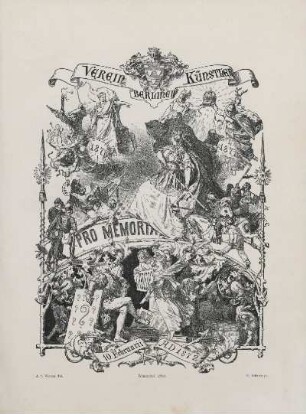 Verein Berliner Künstler. 10. Februarii A.D. 1872. Winterfest 1872