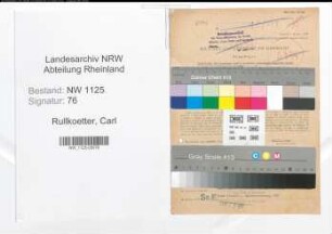Entnazifizierung Carl Rullkoetter , geb. 05.10.1895 (Lebensmittelgrosshaendler)