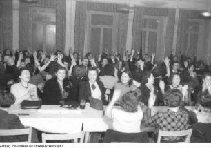 Freiberg. Demokratischer Frauenbund Deutschlands (DFD), Schulung von Funktionärinnen des DFD, 12.-16.? April 1947 & Freiberg. Demokratischer Frauenbund Deutschlands (DFD), Schulung von Funktionärinnen des DFD, 12.-16.? April 1947