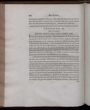 Chapitre II. État de l'armée. Infanterie, cavalerie, troupes l'légères, artillerie, génie.