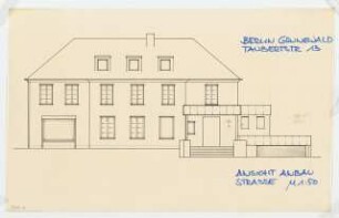 Taubertstraße 13, Berlin-Grunewald Anbau: Ansicht 1:50