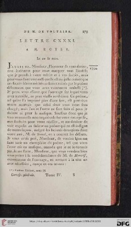 (Lettre CXXXI - CXL)