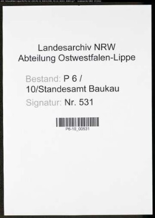 Heiratsregister Standesamt Herne-Baukau (II)