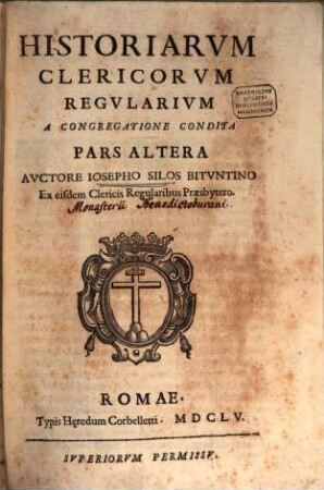 Historiarum Clericorum Regularium : a congregatione condita, 2