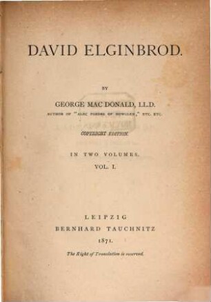 David Elginbrod. 1