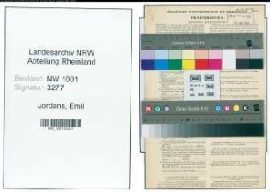 Entnazifizierung Emil Jordans, geb. 26.06.1907 (Landwirt)