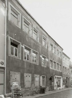 Pirna-Altstadt. Wohnhäuser, Schuhgasse 2/3 : Pirna-Altstadt. Wohnhäuser, Schuhgasse 2/3. Straßenansicht