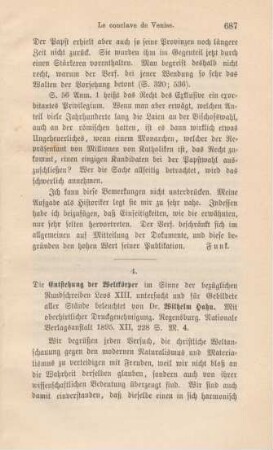 687-690 [Rezension] Hahn, Wilhelm, Die Entstehung der Weltkörper im Sinne der bezüglichen Rundschreiben Leos XIII. : Unters. u. f. Gebildete aller Stände beleuchtet