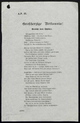Großherzige Britannia!