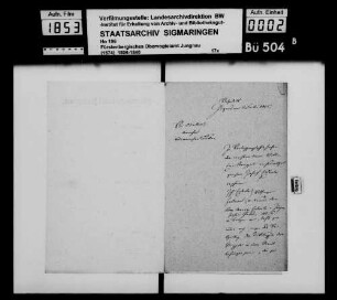 Einigung der Erben der Eva Enderle geb. Stroppel in Vilsingen