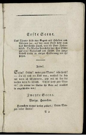 Erste Scene. - Achte Scene.