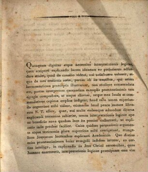 De locis quibusdam Evangelii Ioannei commentatio exeget.