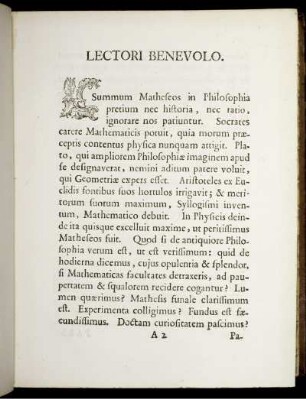 Lectori Benevolo.