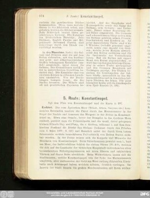 5. Route: Konstantinopel.
