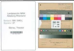 Entnazifizierung Theodor Stenau , geb. 02.06.1883 (Kohlenhaendler)
