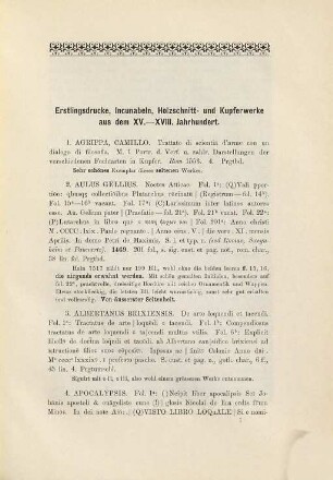 Katalog der reichhaltigen Sammlungen weiland Sr. Excellenz des Herrn Grafen Ludwig Paar, k. und k. öst.-ung. Botschafters beim Vatican etc. enthaltend seltene Erstlingsdrucke, Incunabeln, Holzschnitt- und Kupferwerke aus dem XV. - XVIII. Jahrhundert, seltene Flugblätter etc., werthvolle Handschriften aus dem XIII. - XVIII. Jahrhundert, Original-Urkunden, Original-Handzeichnungen, Kupferstiche, Radierungen und Holzschnitte alter Meister, darunter die Hauptblätter von Albrecht Dürer und Rembrandt van Ryn, ein Oelgemälde der ferraresischen Schule aus dem XV. Jahrhundert : Versteigerung in Wien im Hôtel "Zur goldenen Ente", am 20. Februar 1896 und folgende Tage durch S. Kende, Kunstantiquariat, Wien = Catalogue des riches collections de feu Son Excellence Mr. l'ambassadeur le Comte Louis de Paar