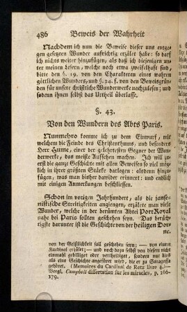 486-497, Nunmehro komme ich zu dem Einwurf, mit welchem ...