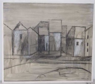 Gemälde Carl Diederichs "Graue Stadt"