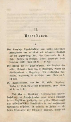 638-663 [Rezension] Haiz, Fidelis, Das kirchliche Synodal-Institut vom positiv historischen Standpunkte aus betrachtet ...