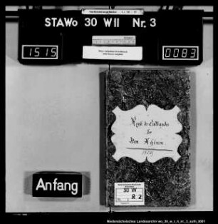 Zivilstandsregister Ahlum (Kanton Wolfenbüttel)