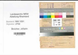 Entnazifizierung Johann Broicher , geb. 18.11.1891 (Beamter)