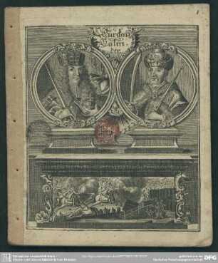 1761: Verbesserter und neuer Türcken-Calender : darinnen benebenst d. ordentl. Witterungs-Anzeige, durch d. Jahrs-Zeiten ... auch zu finden e. ausführl. Beschreibung d. Türcken-Kriege ... auf d. Jahr ...