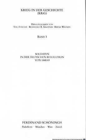 Soldaten in der deutschen Revolution von 1848/49
