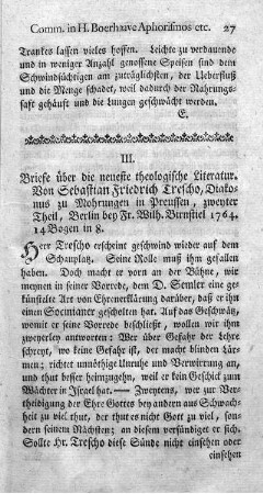 III. Briefe über die neueste theologische Litteratur. T.2.