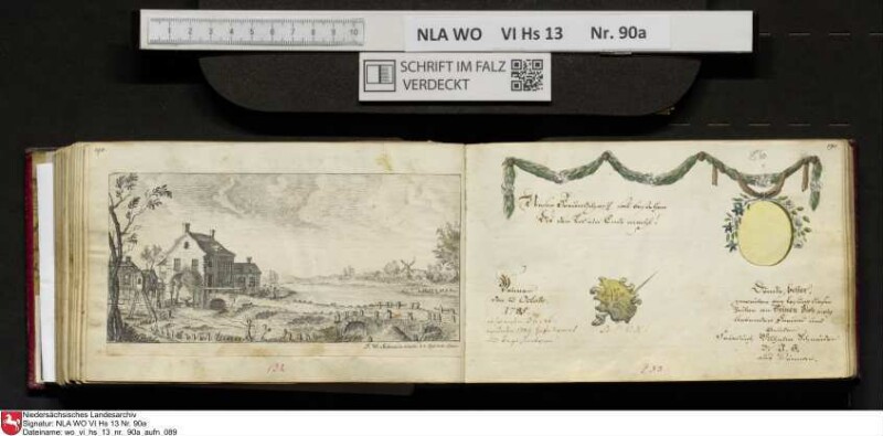 Stammbuch des Ernst Philipp Ludwig Zellmann (1763-1795) aus
                           Braunschweig