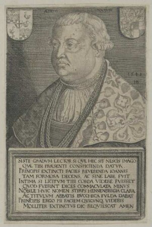 Bildnis des Johann von Henneberg