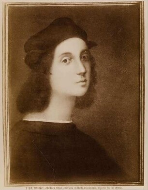 Firenze - Galleria Uffizi: Ritratto di Raffaello Sanzio, dipinto da lui stesso