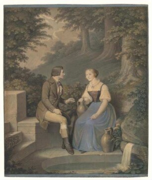 Hermann und Dorothea am Brunnen