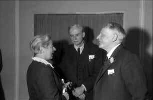 9. Tagung 1959 Physiker: H. Kiderlen, Paul Dirac, Sir George P. Thomson