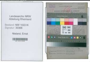 Entnazifizierung Ernst Nieland , geb. 05.09.1907 (Arbeiter)