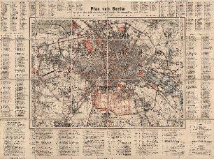 Plan von Berlin : mit Angabe der militärischen Gebäude, Dienststellen und Plätze ; [Stadtplan]