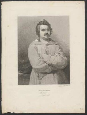 [Bildnis Honoré de Balzac] : H. De Balzac.