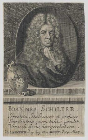 Bildnis des Ioannes Schilter