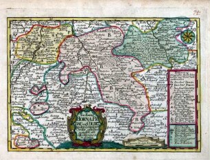 Die Aemter Borna, Pegau und Coldiz in dem Leipziger Creisse gelegen ; gestochen von J. G. Schreibern in Leipzig