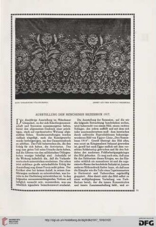 Ausstellung der Münchener Secession 1917