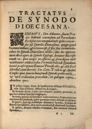 Tractatus de Synodo dioecesana seu Episcopi