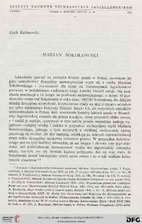 19: Marian Sokołowski