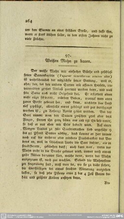 97. Weißen Mohn zu bauen