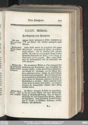 XXXIV. Abschnitt. Fortsetzung von Hungarn.