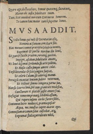 Musa Addit.