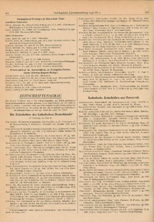Zeitschriftenschau