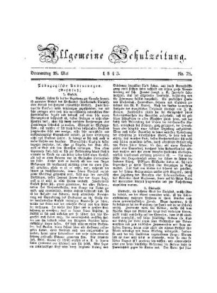 Pädagogische Andeutungen : (Beschluß)