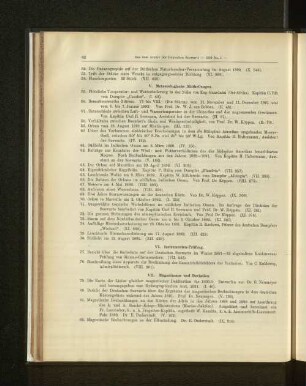 VII. Magnetismus und Deviation.