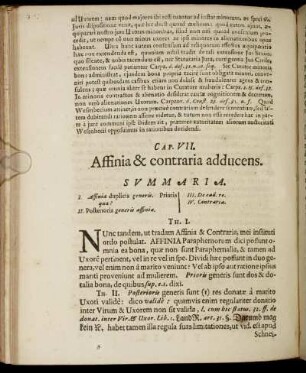 Cap. VII. Affinia & contraria adducens.