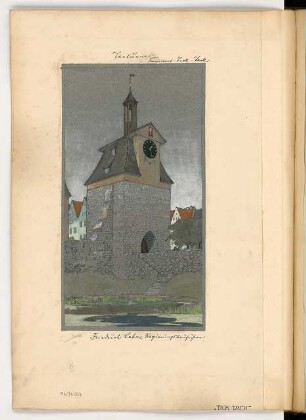 Torturm Monatskonkurrenz Oktober 1906: Perspektivische Ansicht