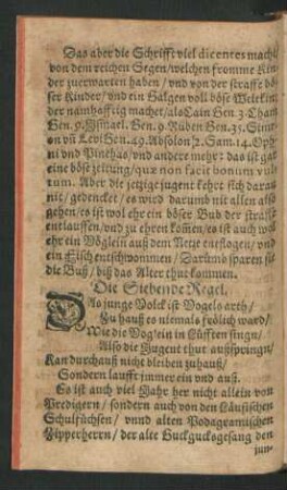 Die Siebende Regel.
